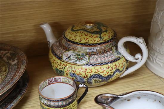 A 20th century Chinese porcelain part teaset